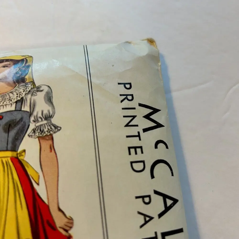 McCall Vintage 1940's‎ Pattern #792 Misses/Girls Dance Costumes Size 8